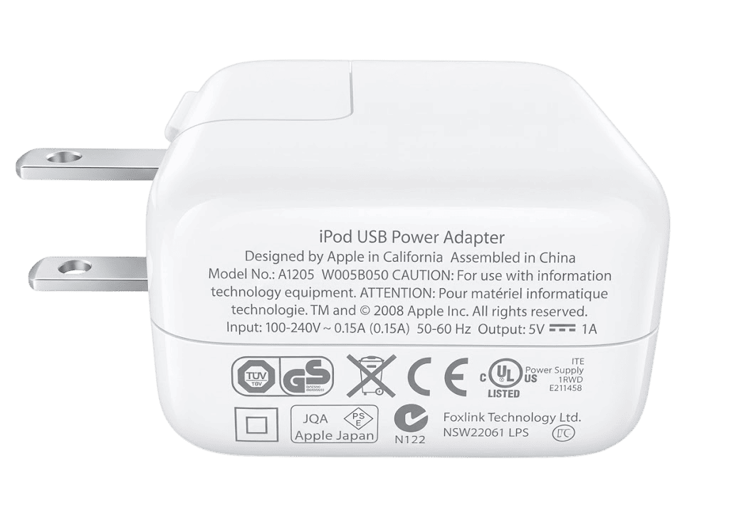 5W USB電源アダプタ（オリジナル）